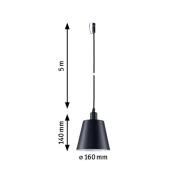 Paulmann Plug & Shine LED-pendellampe Kofia E14, aluminium