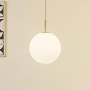 Lucande LED-hængelampe Joran, 1 lyskilde, hvid, glas