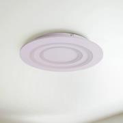 Loftlampe Mirel, hvid, metal Ø 50 cm RGB CCT Fjernbetjening