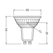 OSRAM LED-reflektorpære PAR16 GU10 2W 36° 4,000K