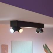 Philips Hue LED-loftspot Centris black 4 lyskilder RGB CCT