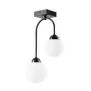 Loftlampe Bandi, sort/opal, 2 lyskilder, G9