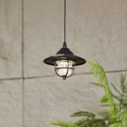 Lindby LED-udendørslampe Ketil, sort, jordspyd, batteri