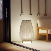 Bover LED-terrasselampe Amphora, 77 cm, grafitbrun/beige