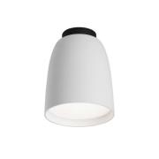 Bover udendørs loftlampe Nut, hvid, aluminium/stål, Ø 10 cm