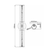 Facet Dual LED-væglampe til badeværelset, sort, 2 lyskilder, bredde 66...