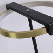 Aerial LED-bordlampe, messing/sort, stål, silikone