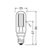 OSRAM LED-pære Special T E14 6,5W Filament 827 klar