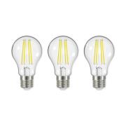 LED-filament E27 2,2 W 3.000 K 470lm klar, 3 stk