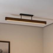 LED-træloftslampe Teo, valnød, 96 cm, 3000 K