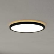 EGLO connect LED-loftlampe Rovito-Z, sort, Ø 30 cm