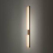 LED-væglampe Flash, sort/fyr, højde 108 cm 1 lyskilde