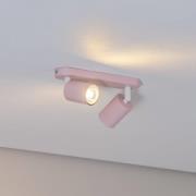 Livia loftspot, pink, 35 cm, 2 lyskilder, metal, GU10