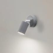 Vægspot Livia, grå, 13 cm, metal, justerbar, GU10