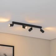 Top loftspot, sort, 83 cm, 6 lyskilder, metal, GU10