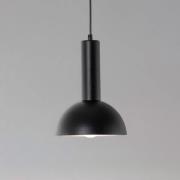Vitrum cupola S hængelampe, sort, halvcirkelformet, Ø 19 cm