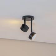 Nemo loftspot, 21 cm, 2 lyskilder, sort, bevægelig, GX53