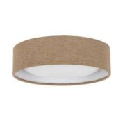 Beacon loftlampe Uno, beige, tekstil, Ø 25 cm, GX53