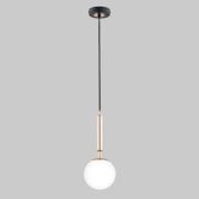 Hængelampe Volda Picolo 1fl sort/guld/hvid 15cm