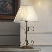 Bordlampe Grande Odino, 1 lyskilde, bronzefarvet, tekstil