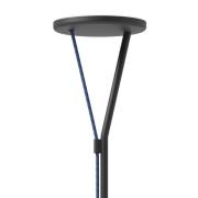 Fabbian LED-gulvlampe Rio, antracit, dæmpbar, 3.000 K