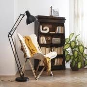 Ideal Lux gulvlampe Wally, sort, højde 160 cm, metal
