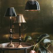 PR Home Abbey Classic bordlampe, antik messing, 49 cm, metal