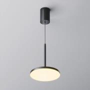 Maytoni LED-hængelampe Plato, sort, Ø 18,5 cm, aluminium
