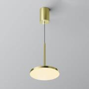 Maytoni LED-hængelampe Plato, messing, Ø 18,5 cm, aluminium