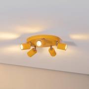 Fun loftspot, gul, Ø 30 cm, justerbar, GU10