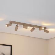 Link loftspot, beige, længde 90 cm, 6 lyskilder.