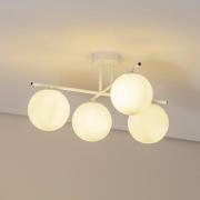 Aurora loftlampe, hvid, Ø 50 cm, 4 lyskilder, glas, E14