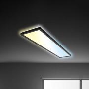 LED-panel Tava CCT, sort, 98 x 20 cm baggrundsbelysning plast