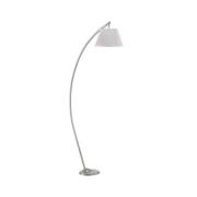 Gulvlampe Sinea, sølv/sølv, højde 110 cm, jern, tekstil