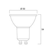 Sylvania LED-reflektorpære GU10 7W 3.000K 36° 610 lm hvid
