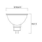 Sylvania LED-reflektorpære GU5.3 5,8W 6.500K dæmpbar 36° 480lm