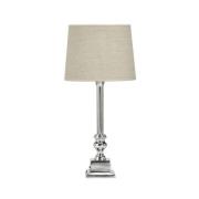 PR Home Linné bordlampe, kromfarve/natur, højde 46 cm