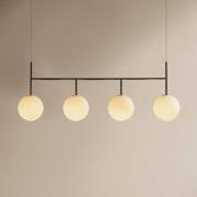 Audo TR Bulb Frame hængelampe, 4 lyskilder, stålgrå/hvid