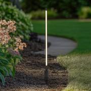 Lindby LED-gadelampe Neano, 80 cm, sort, metal, IP65