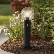 Lindby sokkellampe Dangan, klar, 60 cm, glas, sensor