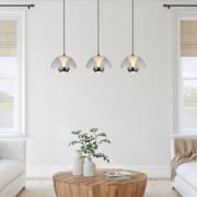 Arus LED-hængelampe, røggrå, længde 68 cm, plast