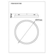 LED-loftlampe Della, Ø 40 cm, mørkegrå, metal