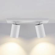 CAN TILT loftspot, hvid, 31 x 9 cm, 2 lyskilder, metal GU10