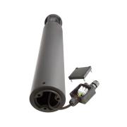 Facado II vejlampe, højde 65 cm, grå/røget, Ø 11 cm, IP65