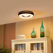 Lindby Aaesha LED-loftlampe hvid/sort Ø40,5cm