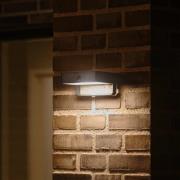 Udendørs LED-væglampe Saulio, sort, aluminium, IP44