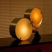 Gubi bordlampe Coppia, elfenben/rosé, stål, højde 42 cm