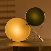 Gubi bordlampe Coppia, elfenben/olivgrøn, højde 42 cm