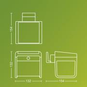 Philips udendørs LED-væglampe Ezra UE, plast, IP44