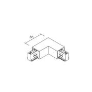 Ivela L-konnektor LKM DALI hvid jordleder højre 3-faset